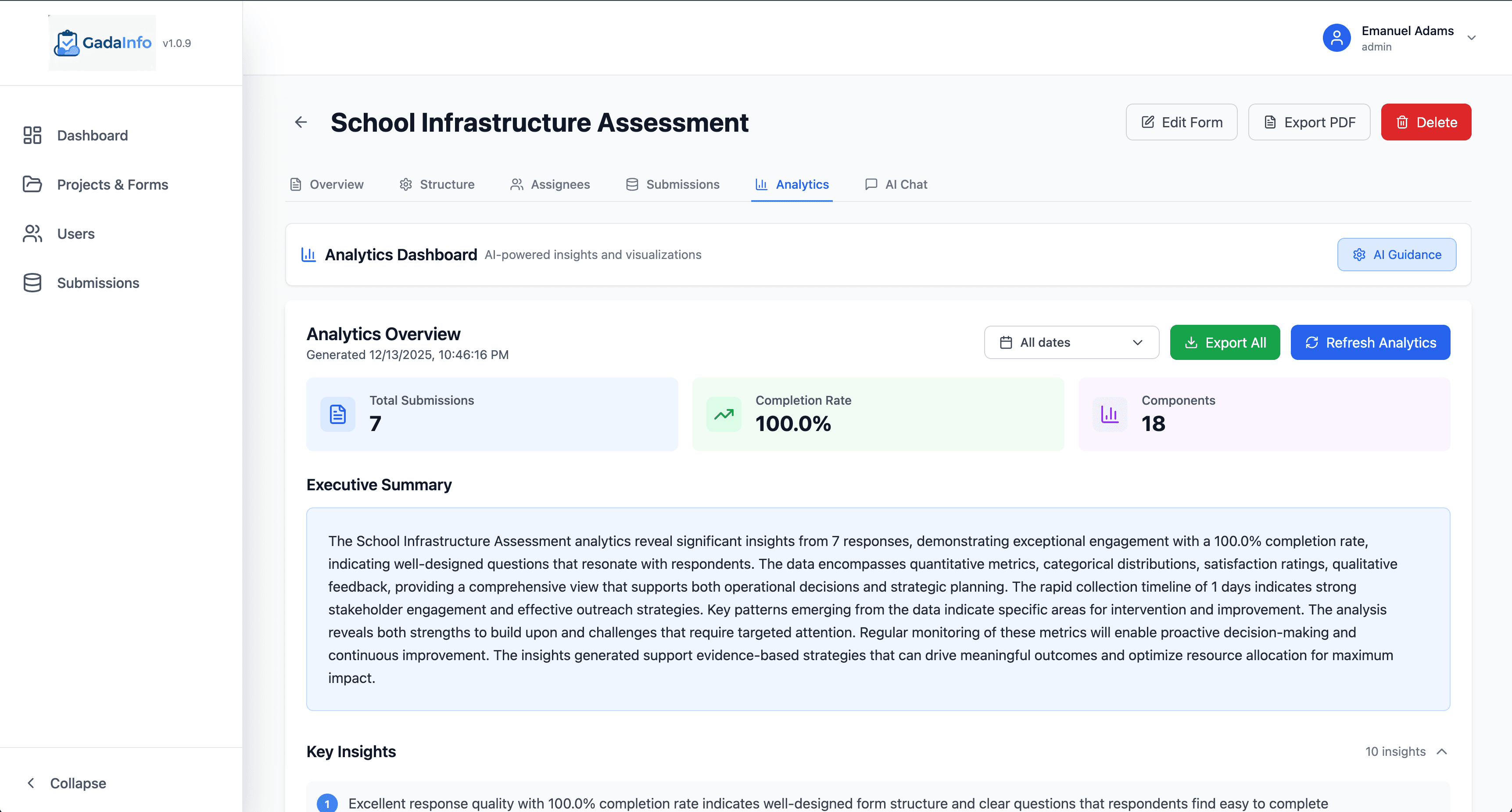 GadaInfo - M&E Data Collection Platform for NGOs