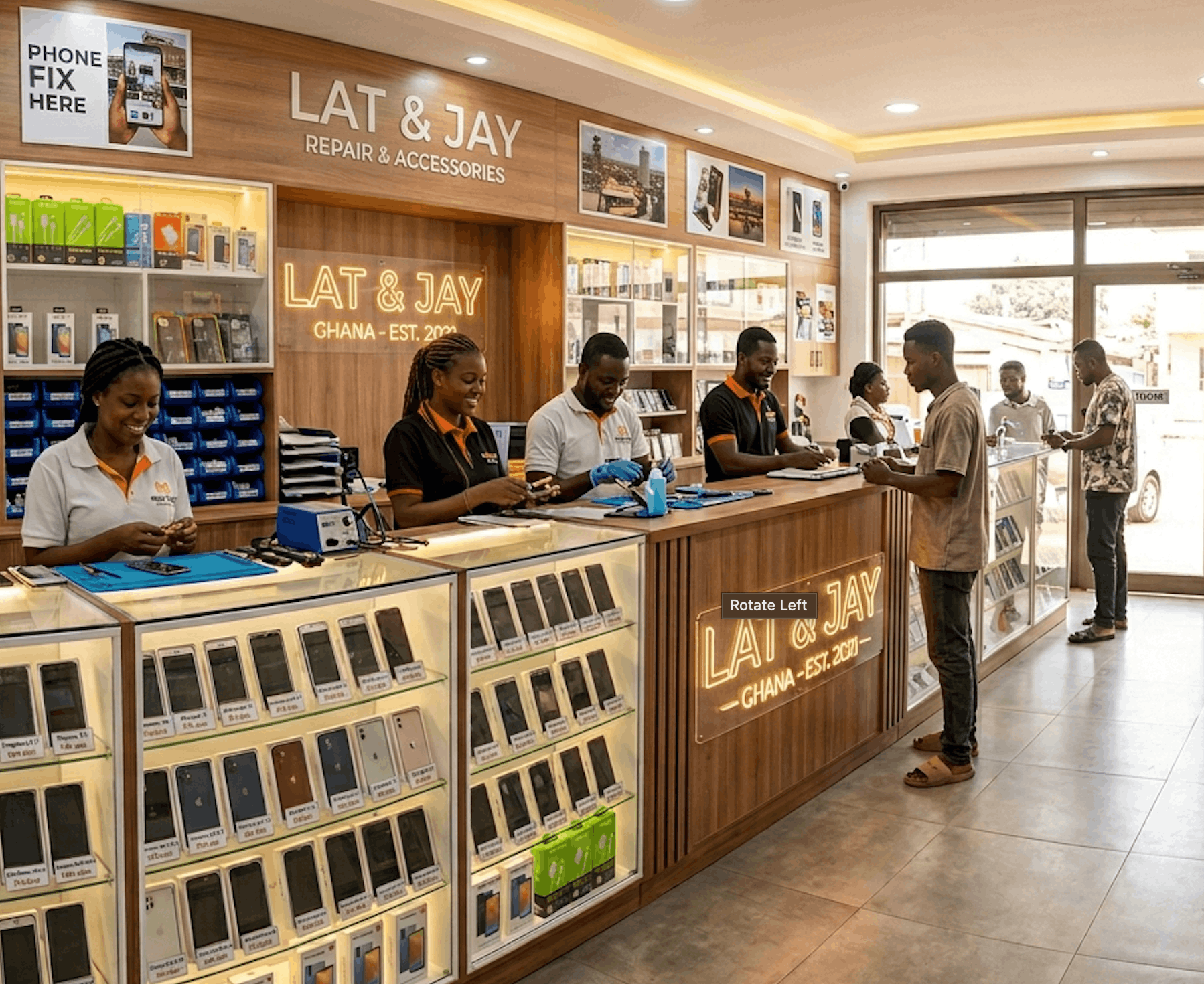 Lat & Jay — 8 branches across Ghana